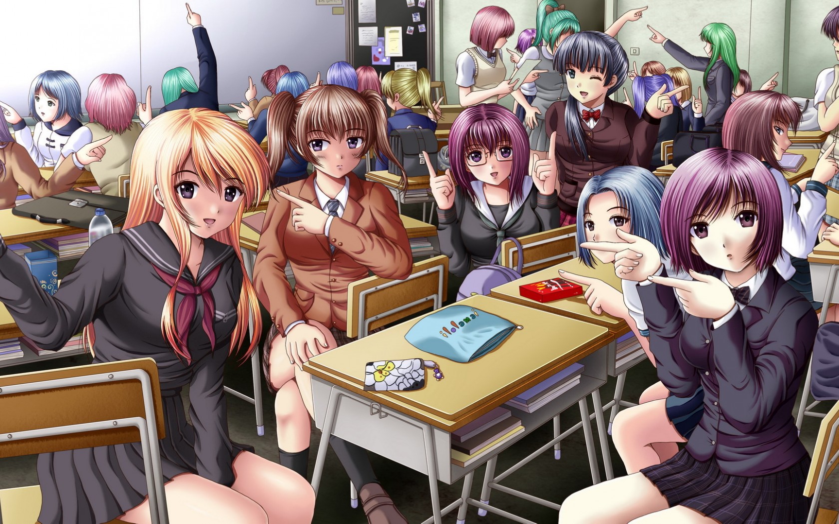 Girl masturbates classroom