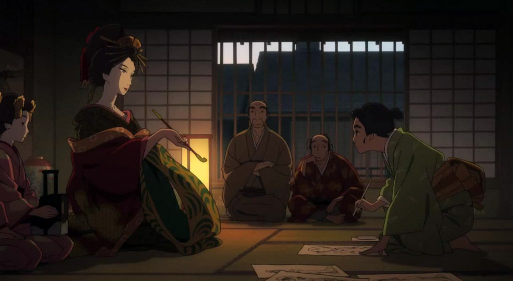Miss-Hokusai-O-Ei-painting-society-woman