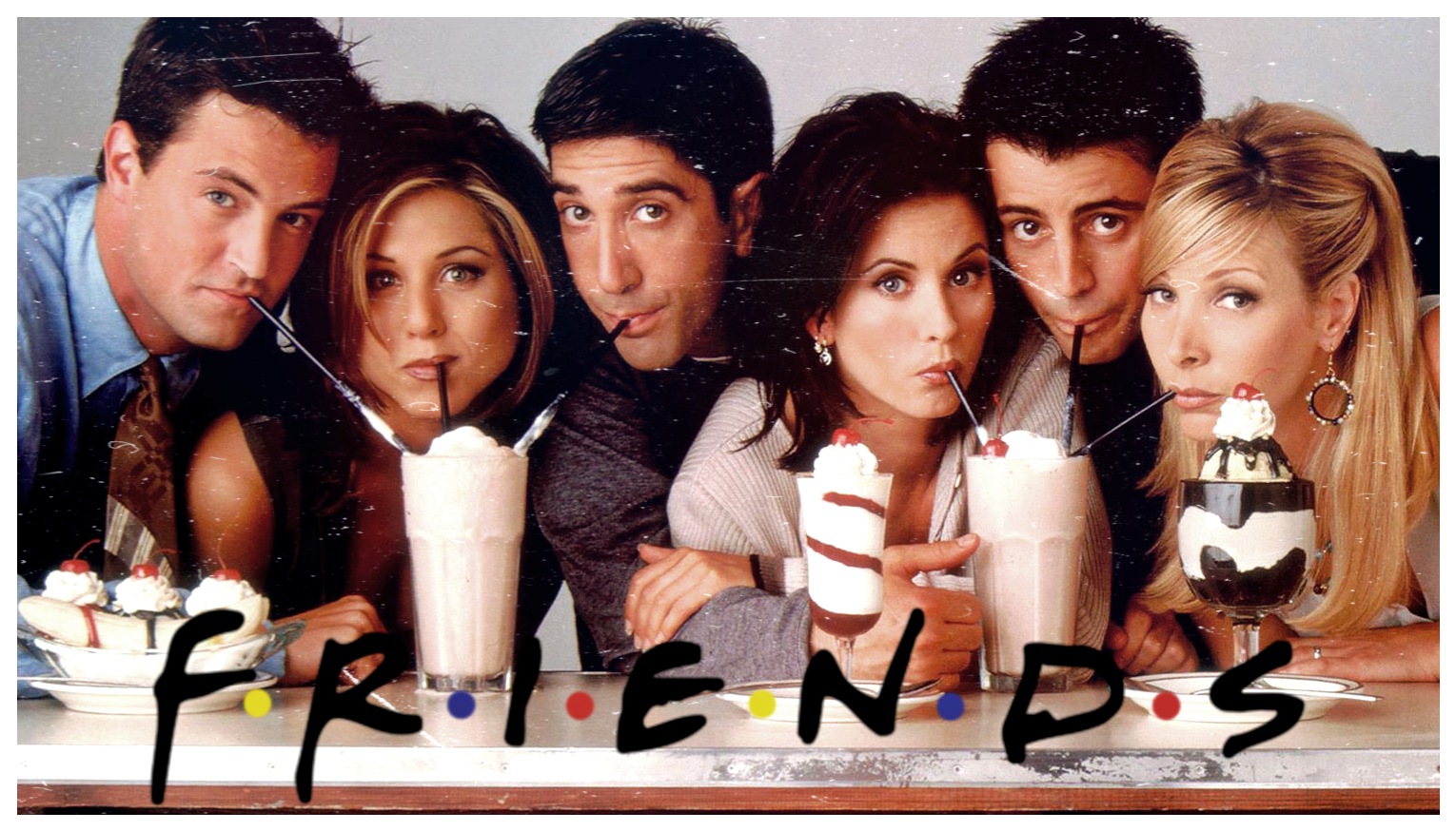 Надпись friends из сериала друзья для фотошопа