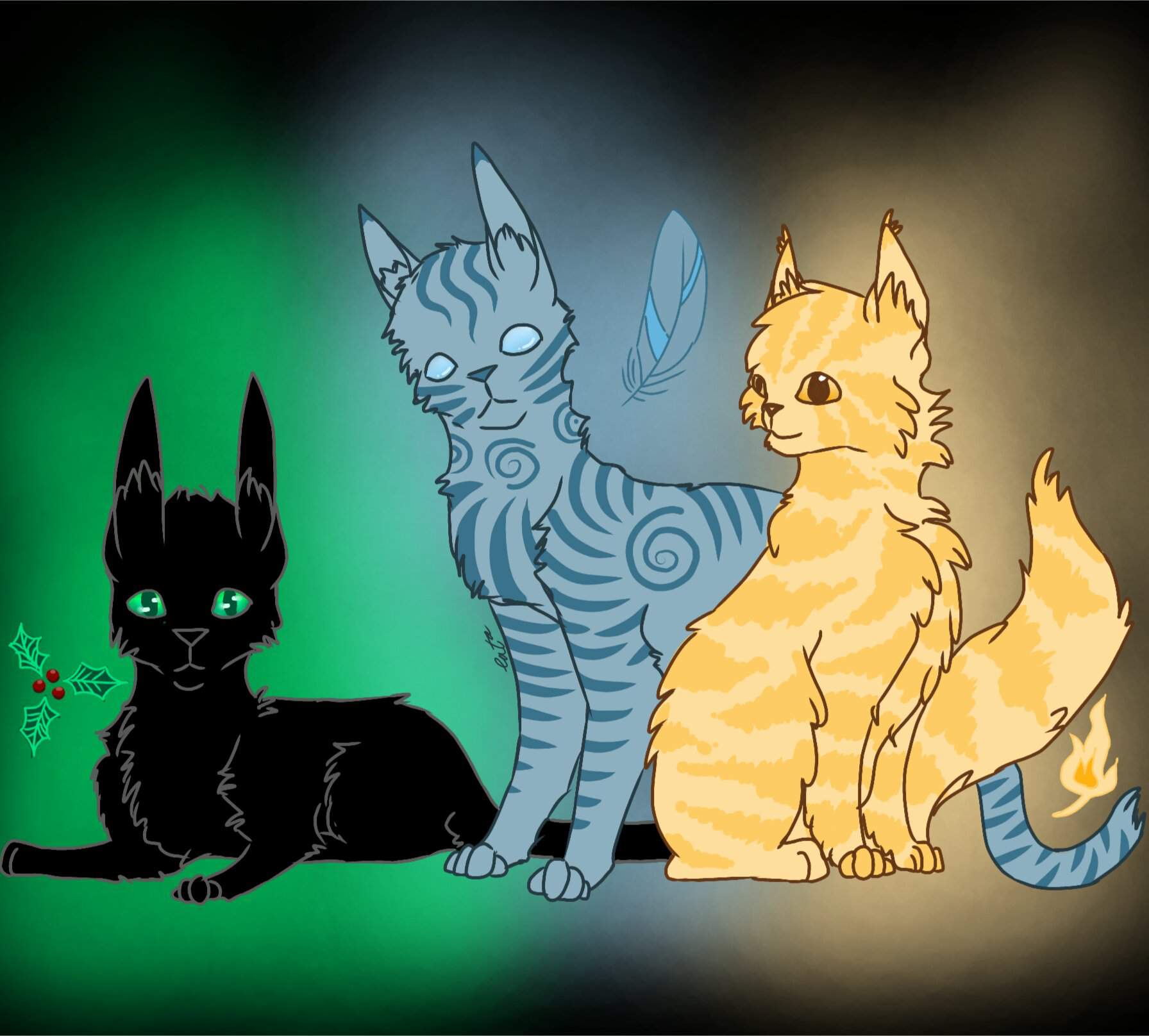 Коты Воители Львиносвет и Воробей