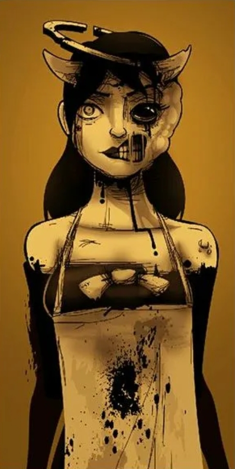 Ink alice angel. Искаженная Алиса из БЕНДИ. Bendy and the Ink Machine Alice. Алиса из Bendy and the Ink Machine. БЕНДИ И чернильная машина Алиса и Элисон.