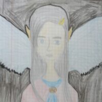 Полуэльф-полуангел.