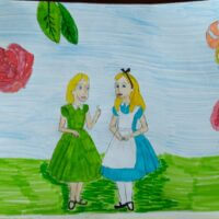 Название: Две Алисы. Из сказки Алиса в стране чудес. Я с Алисой.