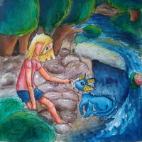 Я и мой любимый покемон Вапореон (Покемоны)