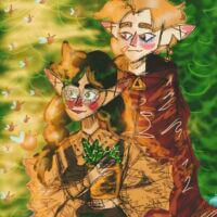 Виллоу и Хантер из «Дом совы» смотрят на волшебных светлячков🌼