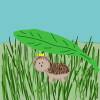 Маленький, и может божественный ёжик