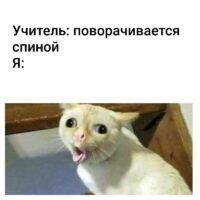 Когда учитель повернулся спиной