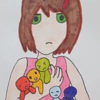 А что,  если радуга это не беззаботная девочка, а уставшая многодетная мать? 🌈 