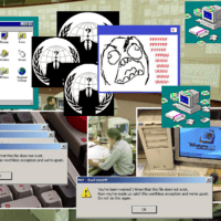 эпоха интернета двухтысячных. press F